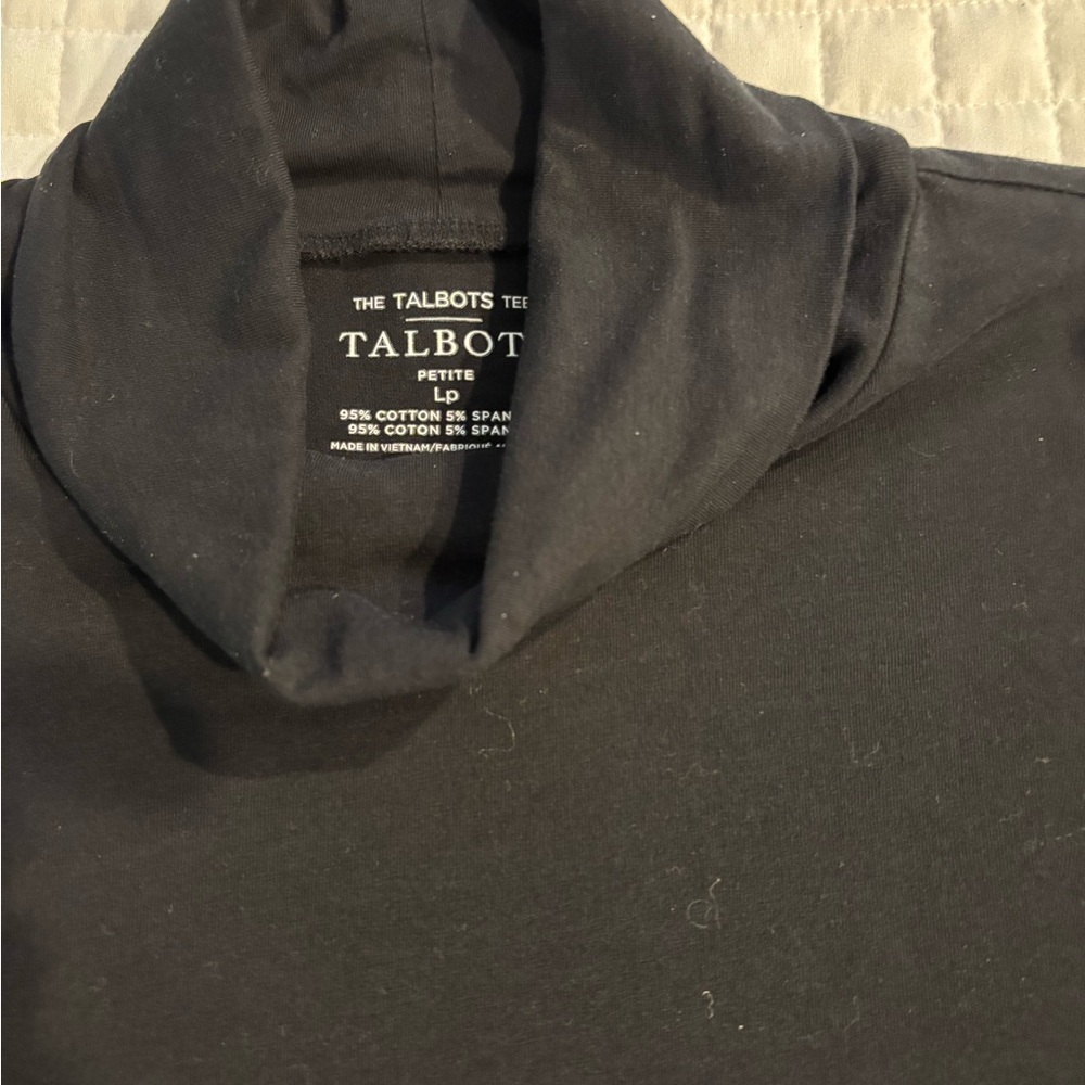 Talbots Classic Black Turtleneck. Washed, unworn.LP